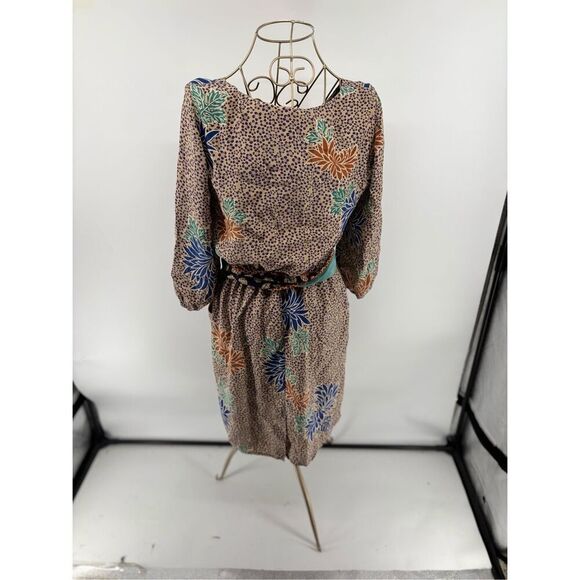 Anthropologie Corey Lynn Calter Floral Print Belted Fluttering Obi Dress Size 6 - Picture 10 of 12